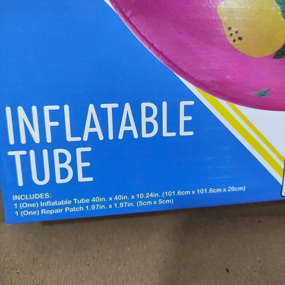 Lemons Inflatable Swim Inner Tube Pool Float - Picture 3 of 3